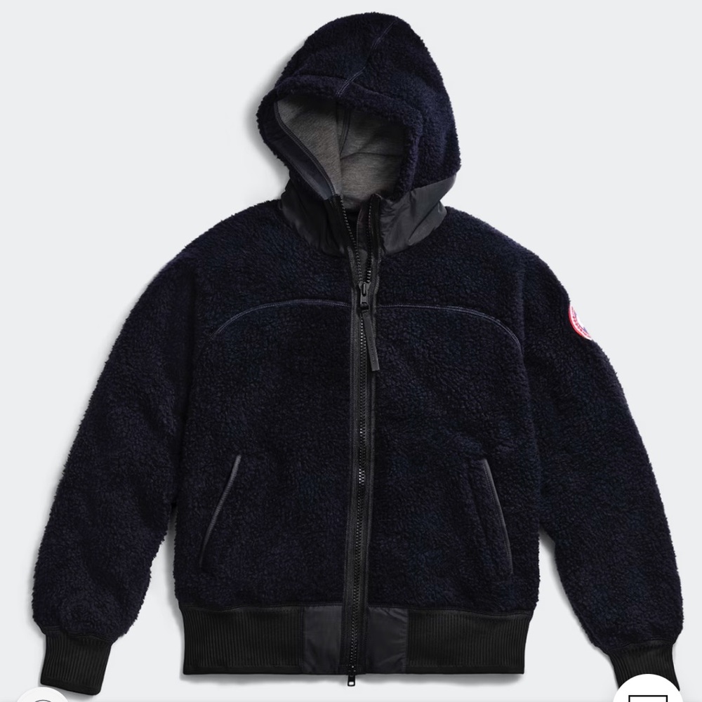 Canada Goose Atlantic Navy Simcoe Oversized Hoodie Kind High Pile Fleece